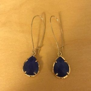 Kendra Scott dee teardrop earrings in blue
